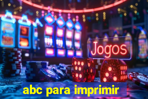 abc para imprimir